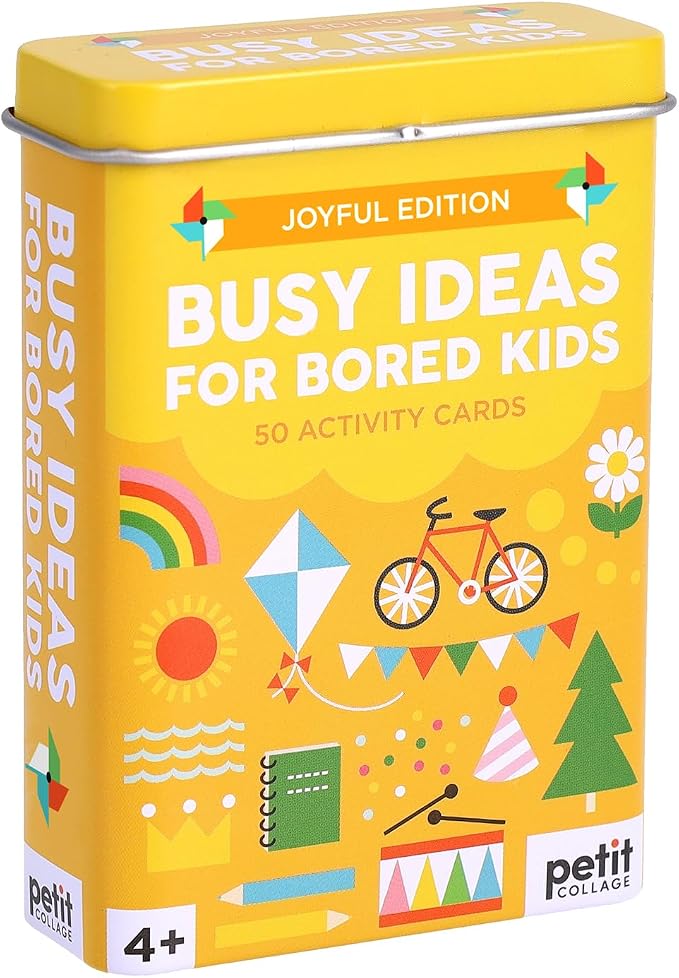 Petit Collage: Busy Ideas for Bored Kids - Joyful Edition - Includes 50 Ideas to Cure Boredom - Active, Creative, and Silly Activities - Great for Kids 4+