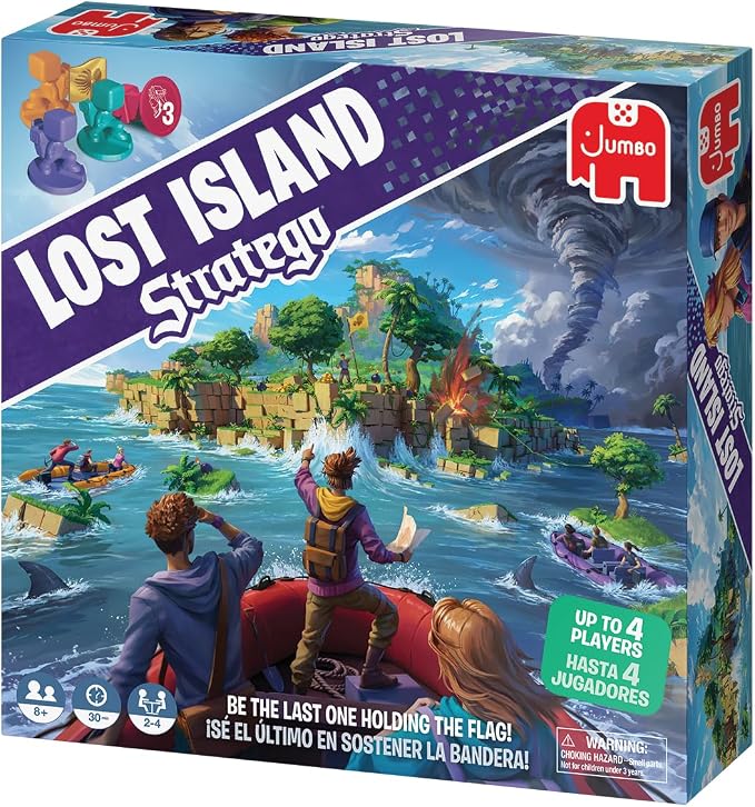 Stratego Lost Island, Fun Multiplayer Family Strategy Game, 2-4 Players, Aged 8 Years Plus