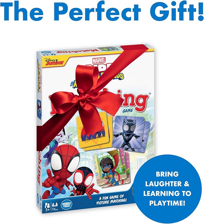 Wonder Forge Marvel Spidey and His Amazing Friends Matching Game - Educational Memory Game for Kids Ages 3+ - Fun for Toddler Boys and Girls Featuring Spiderman and Friends