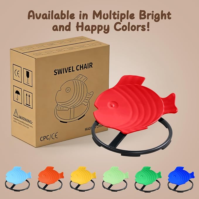 Autism Sensory Spinning Swivel Chair for Autistic Kids | 360° Spin Seat Toy,Sit and Spin Chair for Balance and Motion Training, Supports Up To 220 Lbs,Sensory Products,Age 3+