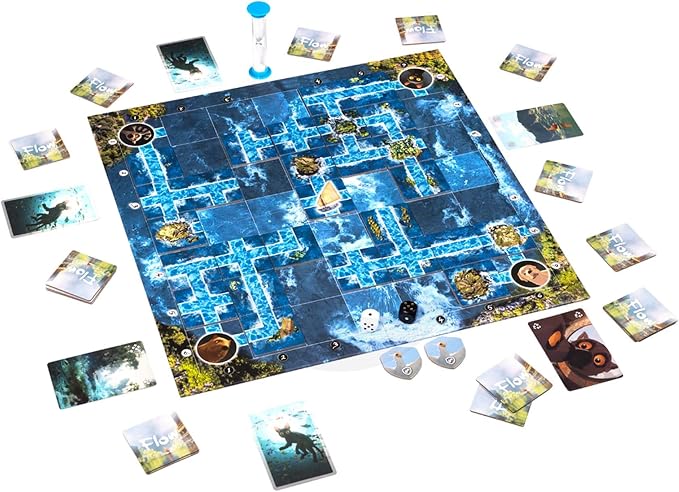 Flow Cooperative Board Game – Strategy Game for 1–4 Players Ages 8+ | Work together in Flow to overcome challenges in an exciting cooperative adventure.