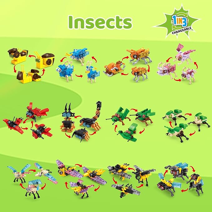 Mini Building Blocks Sets Party Favors for Kids 4-8, 36 Packs | Small Animal Building Block Sets, Treasure Box Prizes, Pinata Stuffers for Kids, Prize Kids Classroom, Goodie Bag Stuffers