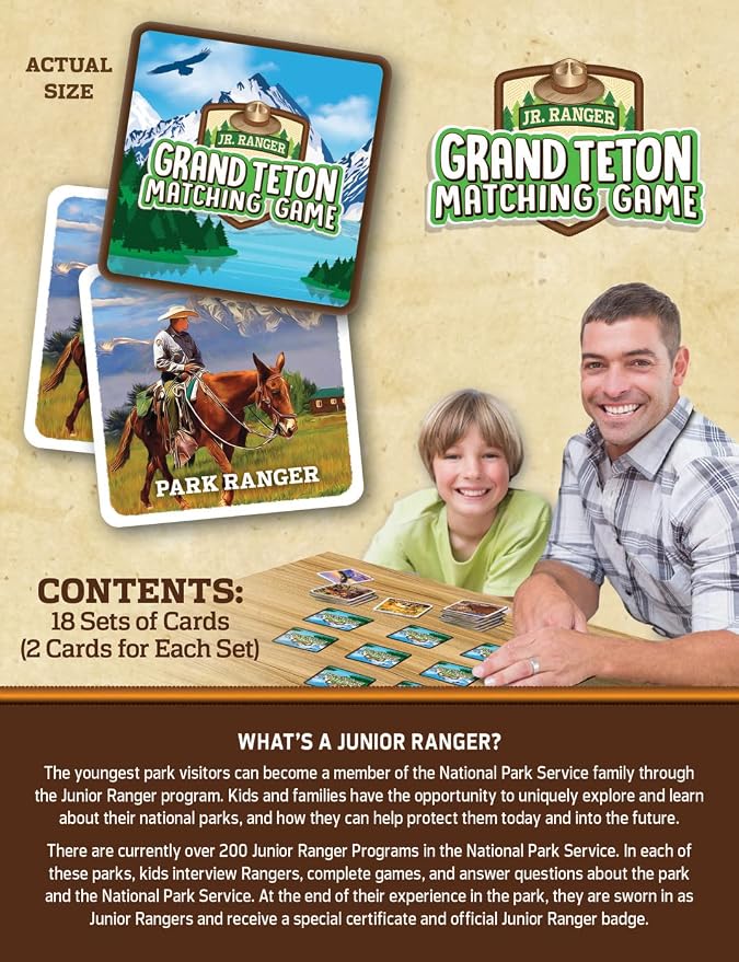 MasterPieces Kids Games - Grand Teton Matching Game - Game for Kids and Family - Laugh and Learn
