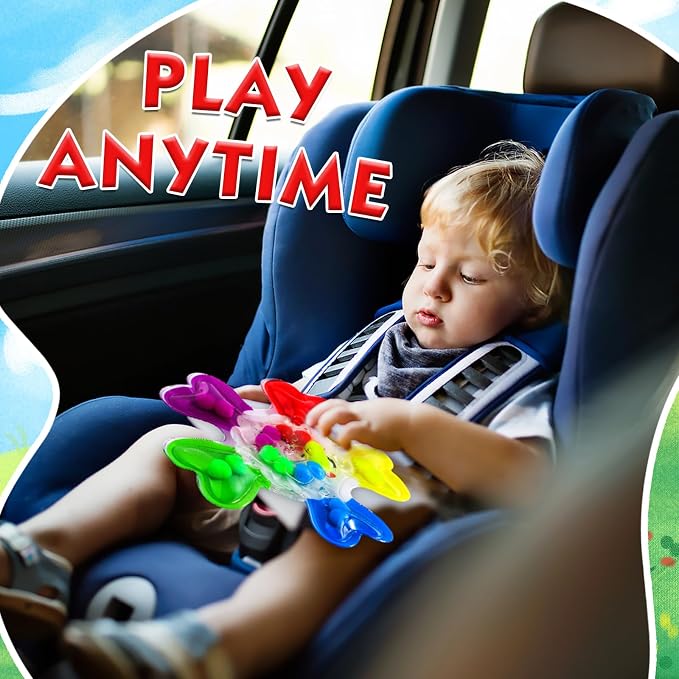 Christmas Color Sorting Sensory Toys | Fine Motor Skills Games for Toddlers, Montessori Preschool Outdoor Travel Learning Toys, for 3-5 Year Old Boys & Girls