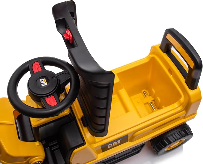 Best Ride On Cars CAT Front Loader Push Car – Licensed Caterpillar Ride-On Digger Toy for Kids with Rotating Bucket & Under-Seat Storage – Construction Vehicle for Toddlers