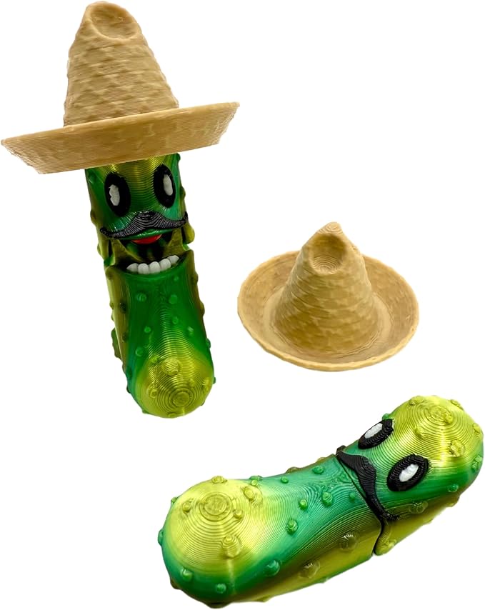 Tickle Pickle Fidget Toy - Pickle Fidget - Fidget Toy (Sombrero)