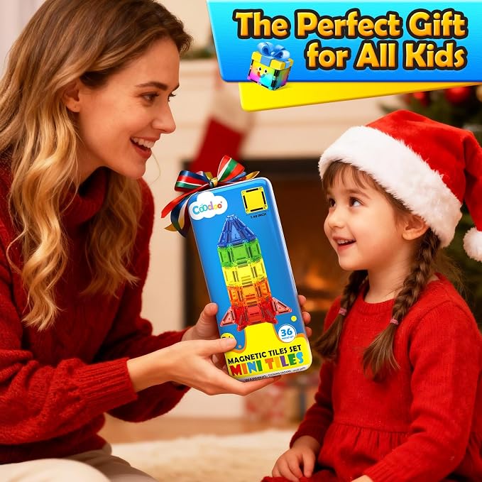 Magnetic Tiles Travel Essential Toys-Magnetic Blocks Building Kids Toys | Toddler Travel Toys, Travel Magnetic Tiles, Mini Magnetic Tiles, Classroom Must Haves, Outdoor STEM Toys, Montessori