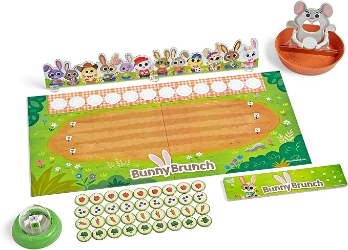 hand2mind Bunny Brunch, Cooperative Board Games, Toddler Educational Toys, Kindergarten Math Games, Preschool Learning Activities, Indoor Recess Games for Classroom, Easter Gifts for Kids