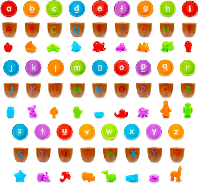 Learning Resources Alphabet Acorns Activity Set - ABC Puzzle, Preschool Learning Activities, Speech Therapy Materials, Manipulatives for Preschoolers, Fine Motor Skills