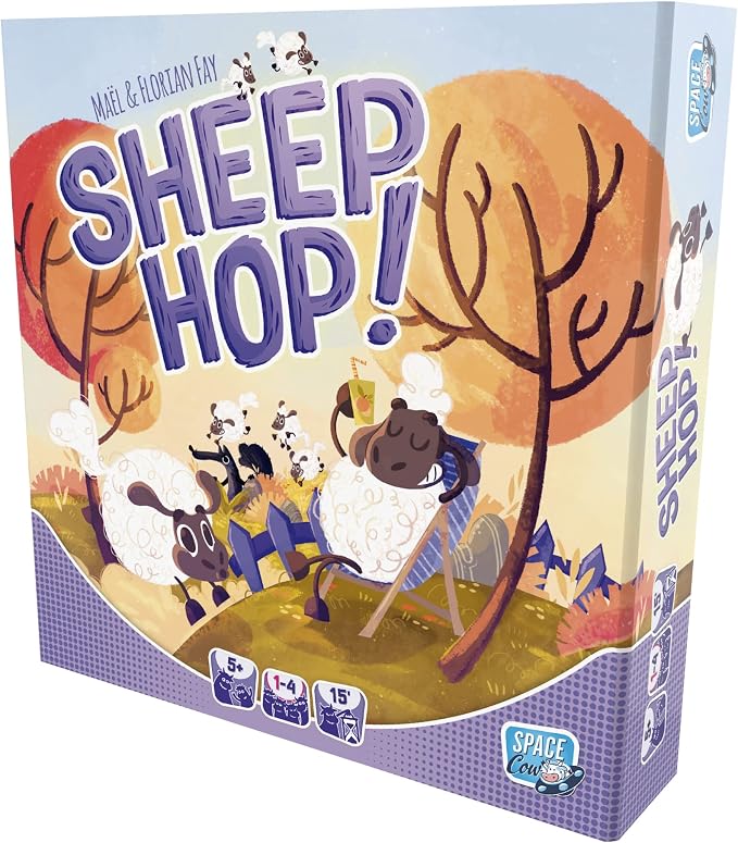 Sheep Hop Board Game (Multilingual Edition) | Cooperative Strategy Game, Fun Family Game for Kids & Adults, Ages 5+, 1-4 Players, 15 Minutes