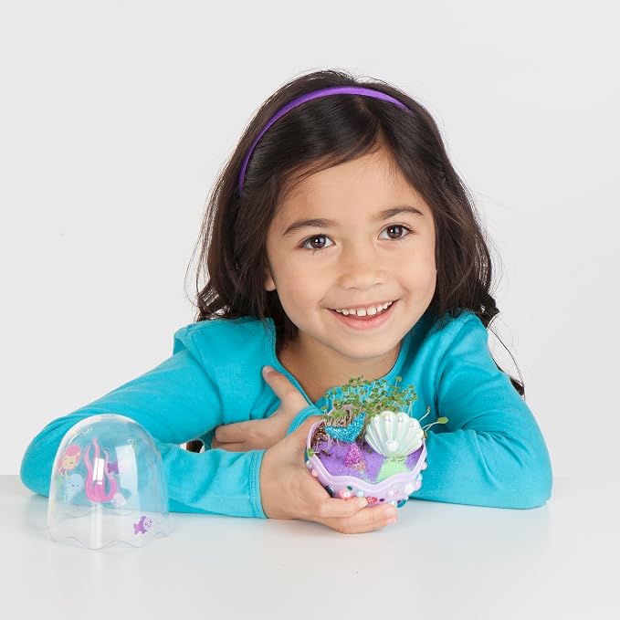 Creativity for Kids Mini Garden: Mermaid Terrarium Kit - Mermaid Gifts for Girls, Crafts and Toys, Stocking Stuffers for Kids (Ages 6+)