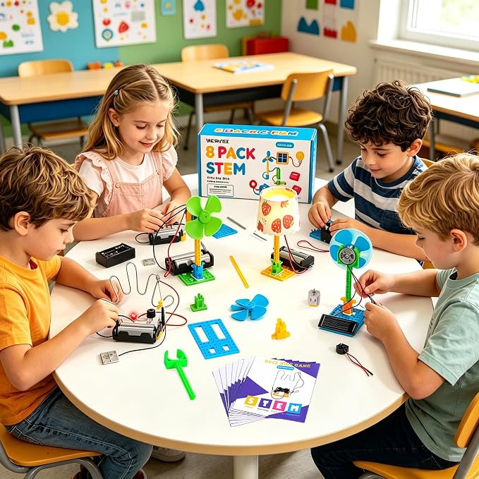 STEM Science Kits for Kids Crafts Age 8-12, STEM Toy Circuits Experiments | Engineering Projects for Classroom Activity 8-10 8-13 2nd, 3rd, 4th, 5th Grade, Gift for 8 9 10 Year Old Boys Birthday Gifts