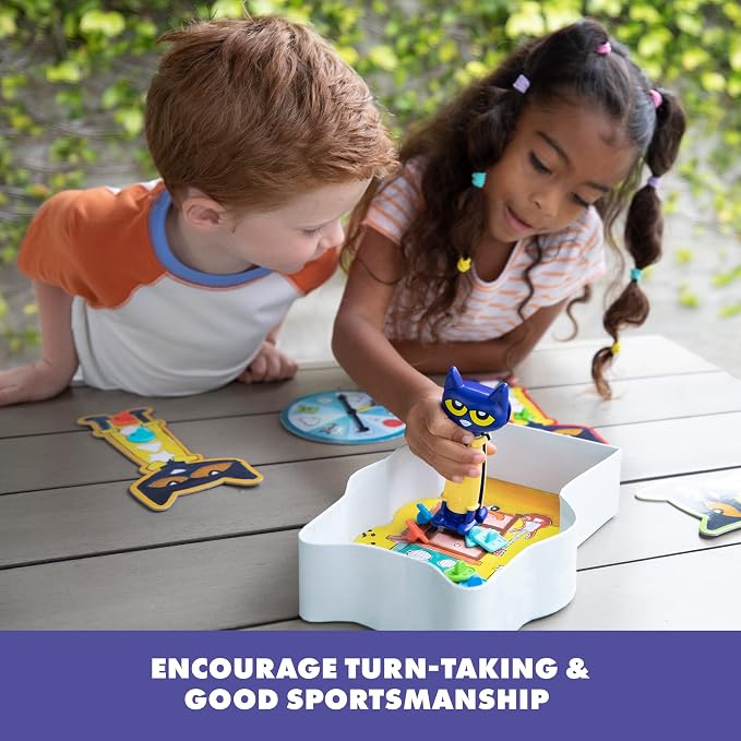 Educational Insights Pete The Cat I Love My Buttons Game - Shape Matching Games for Toddlers 3-5, Turn-Taking Kids Games, Toddler Fine Motor Skills Toys, Preschool Learning Activities | Shape Matching Games for Toddlers 3-5, Turn-Taking Kids Games, Tod...