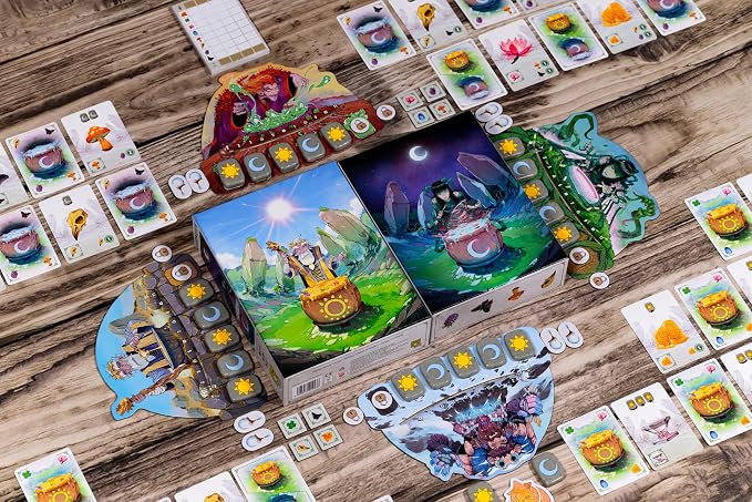 Carnuta Board Game | Potion Brewing Strategy Game with Acrylic Runes, Family Fun for Kids & Adults, Ages 10+, 2-4 Players, 30 Minute Playtime