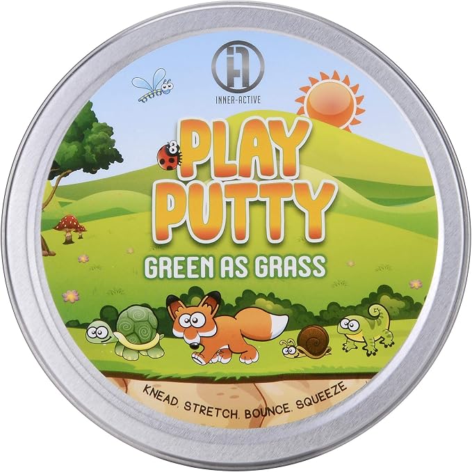 Play Putty Therapy Putty for Kids with Charms Green as Grass Theraputty Medium Resistance, Increase fine Motor Skills and Finger Strength, Occupational Therapy Toys