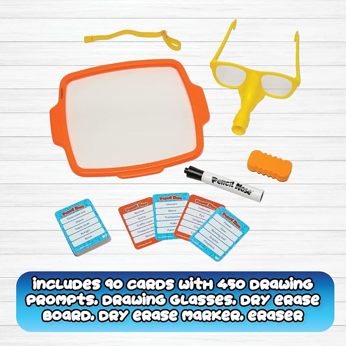 Pencil Nose Board Games for Family Night Ultimate Drawing Game Multi-Player | Family Game, Kids Games, Multi-Player, Board Games for Family Night, Preschool Toys, Hand-Eye-Coordination Game
