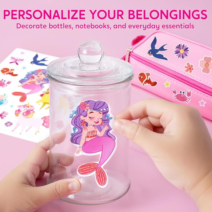 Klever Kits Princess Dot Art Kit for Kids, No Mess Sticker for Kids 3-7, Art and Craft Kits, DIY Creative Activity, Travel Toy, Birthday Presents for Boys Girls