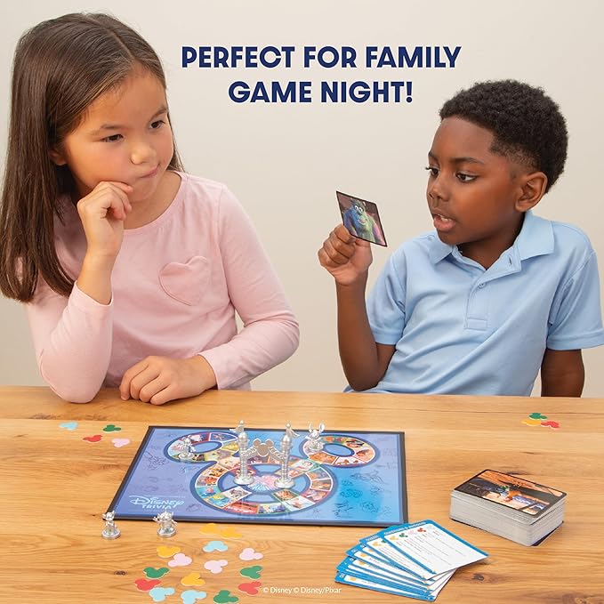 Disney Trivia Board Games for Family Night, Travel Games, Strategy Game, 5+ | Disney Toys, Family Game Night, Travel Games, Screen-Free, Holiday Game, Kids Board Game, Strategy Games