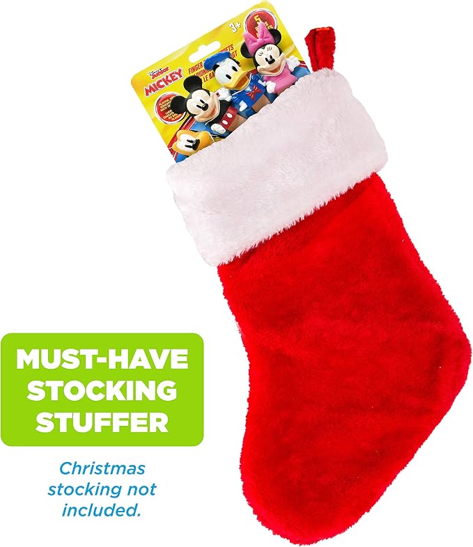 Disney Mickey Mouse & Friends Finger Puppets - Party Favors, Educational, Bath Toys (Pack of 12)