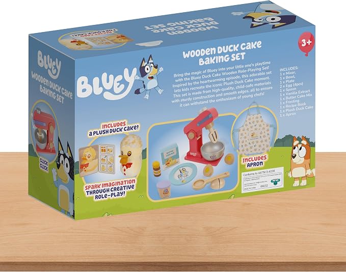 8TH Wonder BLUEY Wooden Duck Cake