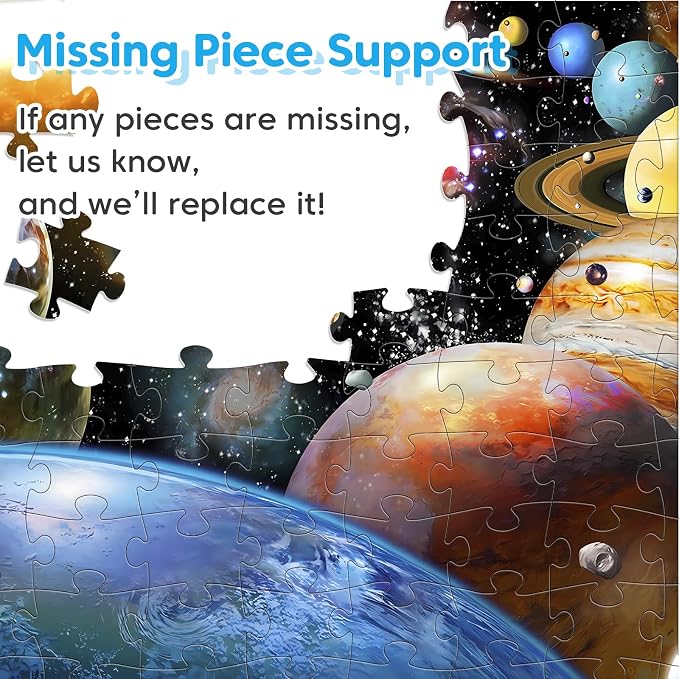 4 Packs 100 Piece Puzzles for Kids Ages 4-6 6-8 8-10, Educational Kids Jigsaw Puzzle Set, Ocean Space US Map World Animals Learning Puzzle Toy Gift for Boys Girls Teens Adults Kids Puzzles 4-6 5-8