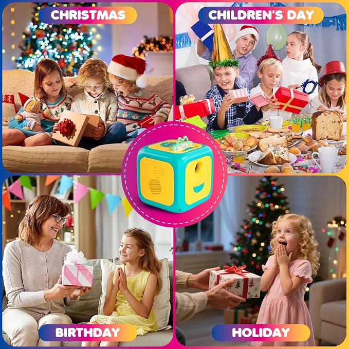 Vmiya Kids Story Projector for Toddlers, Story Dream Machine Storybook Projector with Educational Stories, Music, Auto-Off Nightlight, Bedtime Learning Toy Birthday Gift for Kids Girls Boys Aged 3+