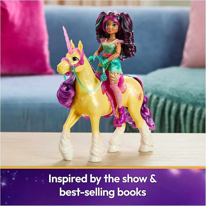Unicorn Academy 11-inch Leaf Figure, Dolls & Unicorn Toys, Ages 4+ | Power of Friendship, Poseable Head, Brushable Mane & Tail, Recreate Show Moments, Storytelling Play, Birthday Gifts for Girls