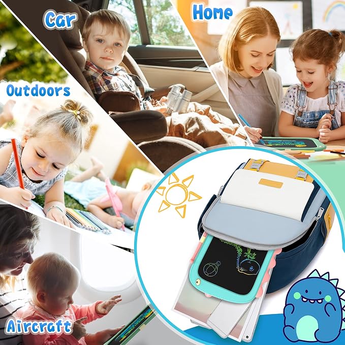8.5 Inch Doodle Board Drawing Tablet - Dinosaur Toy Gift for Kids 3-7 Years Old