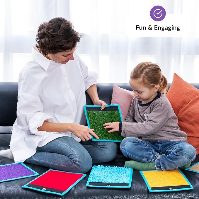 ODOXIA Sensory Mats for Autistic Children | Tiles for Kids | Wall Panel Kids | Multi-Sensory Exploration | Different Textures & Colors | Room Equipment | Tactile Play