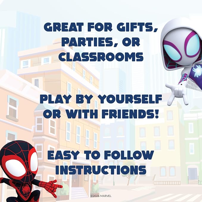 Giant Matching Card Game Spider-Man, Memory Game, Jumbo Playing Cards, 3+ | Marvel Toys, Giant Card Games, Family Game Night, Travel Games, Playing Cards, Screen-Free, Travel Game, Holiday Game