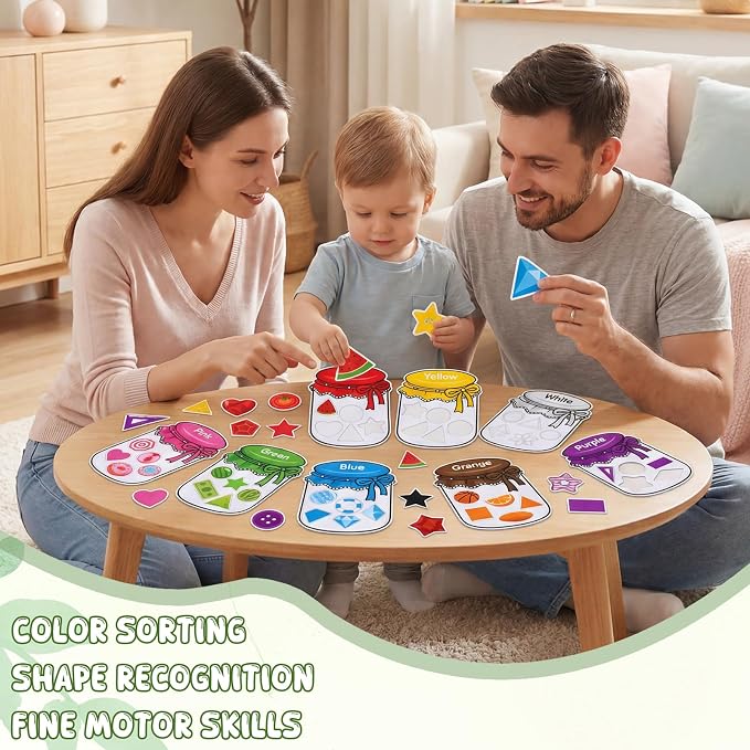 10Pcs Magnetic Color Sorting Cute Shape Fridge Magnets for Kids | 60 Fridge Magnet Soft Magnets for Early Education Color Sorting Fine Motor Skills Boys Girls Gifts