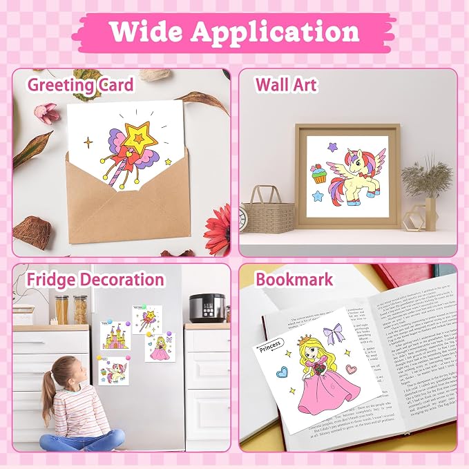 SOCOLER Paint with Water Coloring Books for Toddlers, Princess Theme Mess Free Watercolor Painting Papers for Kids Water Color Paint Kit Art Craft Birthday Gift for Ages 1-3, 4-8