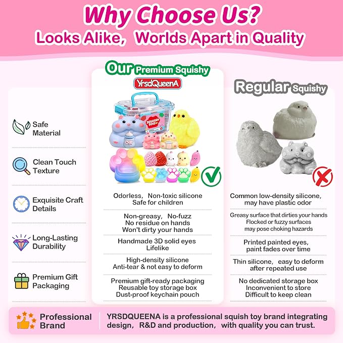 15Pack Taba Squishy Toys Kit -Squishy Fun Box-Squishy Fidget Squeeze Toys | Taba Squishy Party Favors for Kids 8-12-Cute Squishies Stress Relief Toys for Girls 6-8-10-12 Year Old Girls Birthday Gifts