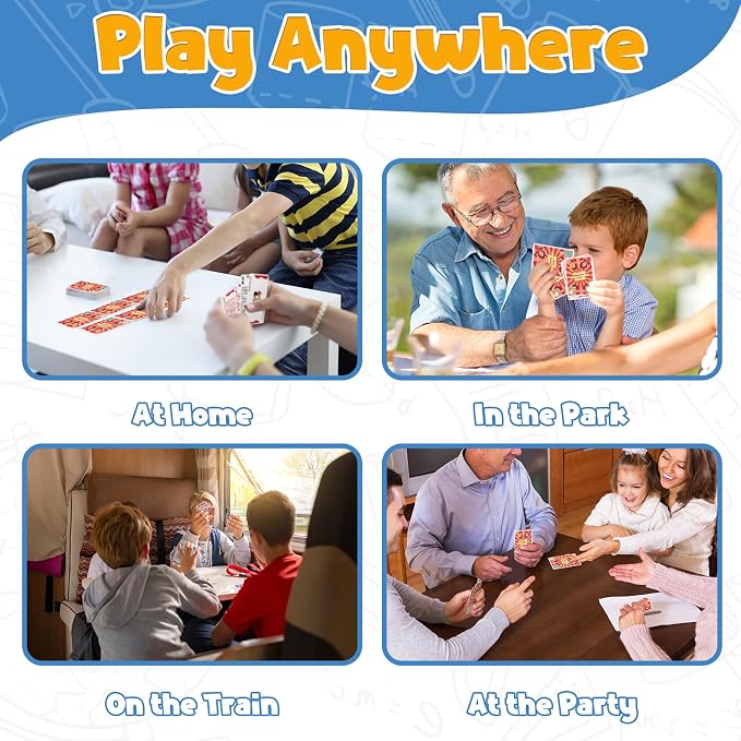 Kasfalci Family Conversation Cards, Conversation Starter Cards, Playing Question Card Games for Families, Family Board Games, Dinner Table & Road Travel Activities for Kids, Teens and Adults