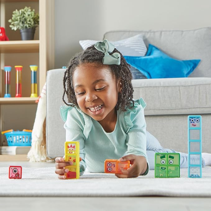 hand2mind Numberblocks One to Five Sensory Bottles, Ages 3+ | Numbers for Toddlers, Counting Toys, Calming Sensory Fidget Toys, Calm Down Corner Supplies, Social Emotional Learning