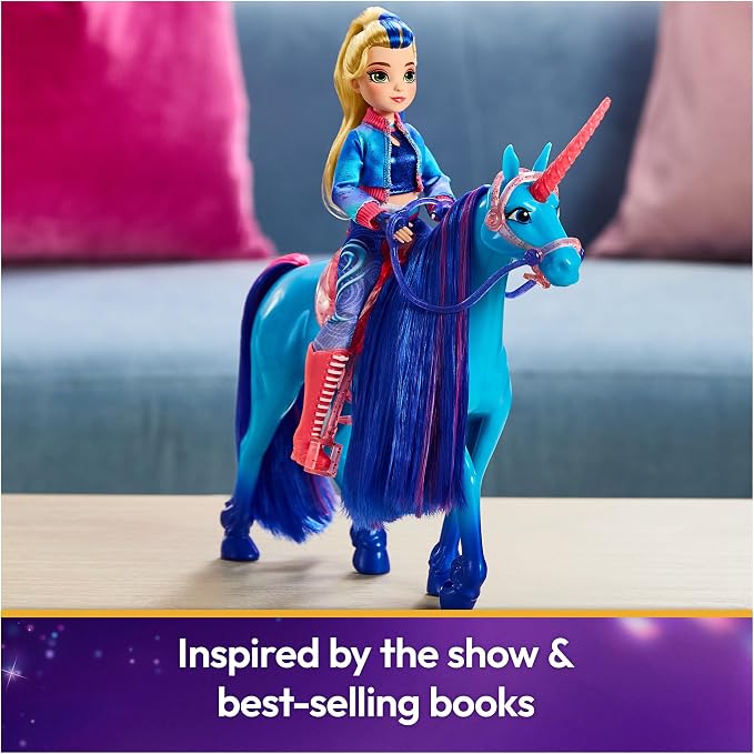 Unicorn Academy 11-inch River Figure, Dolls & Unicorn Toys, Ages 4+ | Power of Friendship, Poseable Head, Brushable Mane & Tail, Recreate Show Moments, Storytelling Play, Birthday Gifts for Girls