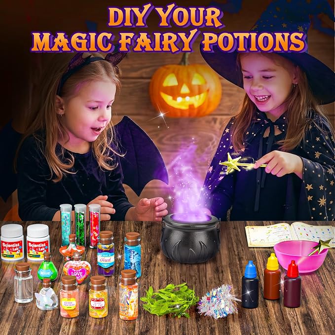 Potion Kits for Kids, Magic Mix Potion Set for Kids Ages 6-12, Mystery Potion Making Art & Craft Gift Toy for Christmas, Halloween & Birthday