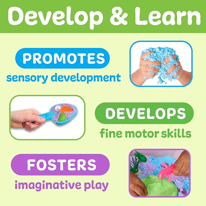 Creativity for Kids Sensory Bin: Axolotl | Hands-On Activity with Wiggly Foam, Figures & Tools | Encourages Fine Motor Skills, Creativity & Calm (Ages 3+)