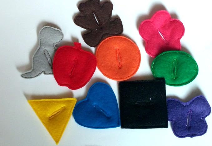 Button on Shape Quiet Book Page - #QB133