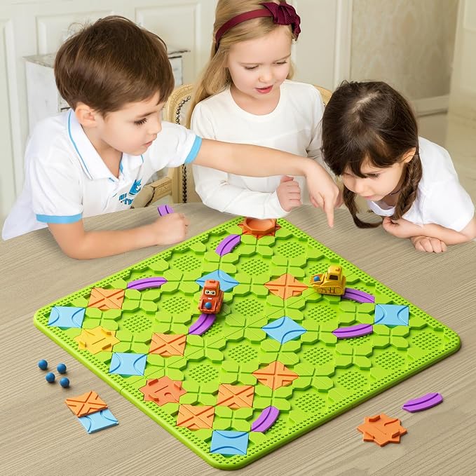 Brain STEM Activity Logic Kits: 200+ Challenges Educational Playthings | Interactive Puzzle Maze Solutions For Kids Ages 3-10 - 4 Difficulty Levels Portable Learning Resources Skill Builder Toy