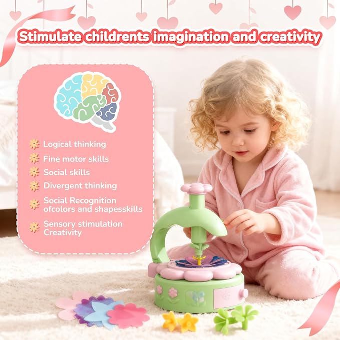 POP JOY DIY Paper Flower Craft Kit for Kids, Make Flower Bouquets | Create colorful paper flower bouquets with this DIY craft kit, perfect for creative play, learning, and gifting.