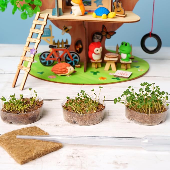 Creativity for Kids Build and Grow Tree House Craft Kit - Treehouse Playset Toy for Boys and Girls, Classic Toys for Kids (Ages 6+)