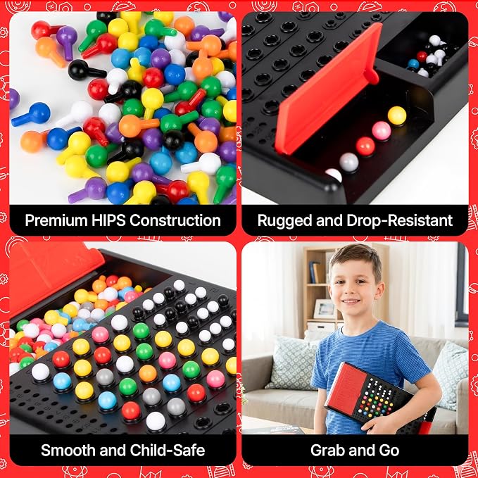 Hi-Q Code Breaker Board Game - Code Breakers Toy - STEM Toys - Color Brain Game - Kids Development - Toys for Boys & Girls, Suitable for 8+ Ages and up - Family Games