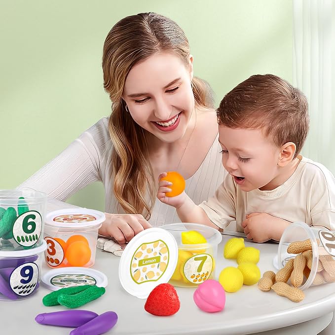 Joyreal Wooden Color Shape Sorting Toys for Toddlers, Montessori Fine Motor Skill Toy Matching Games, Preschool Learning Educational Toys Gifts for Boys and Girls (Kids Edition)