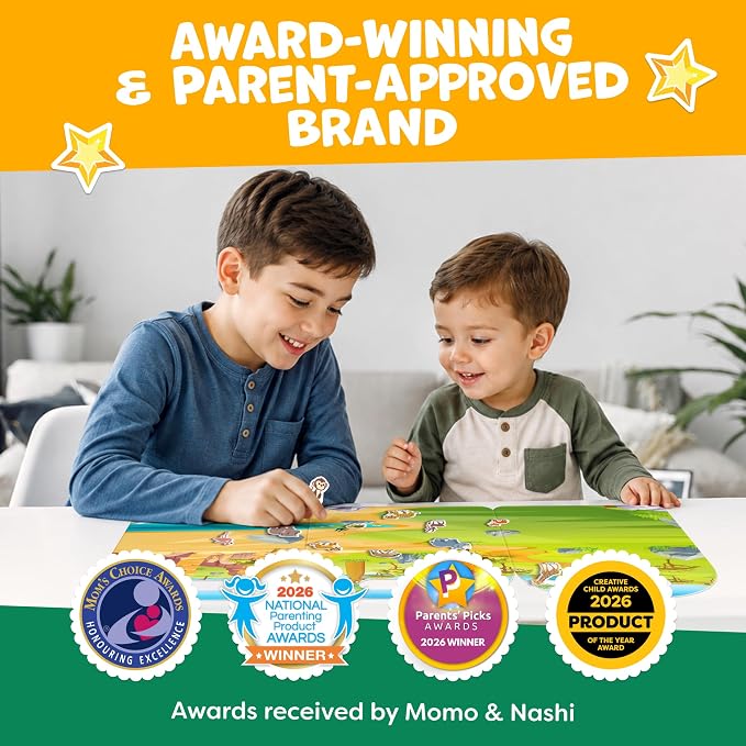 Reusable Sticker Books for Toddlers 1-3, Stickers for Toddlers 2-4 Years - Stickers for Kids Airplane Toys for Toddler 1-3, Toddler Travel Toys - Reusable Sticker Book Birthday Gifts for Boys Girls
