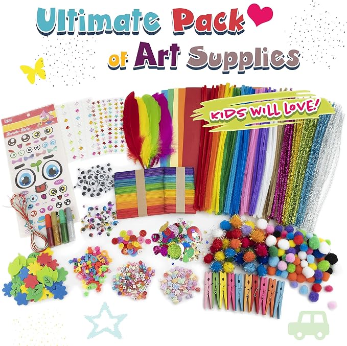 Olly Kids Craft Kit, Arts & Crafts Supplies Set for Kids Ages 4-8