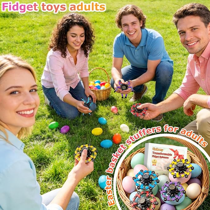 Party Favors for Kids All Age Travel Sensory Toys for 8 9 10 Year Old Boys Transformable Fidget Spinners Toys for Kids and Adults Birthday Gifts for Teens