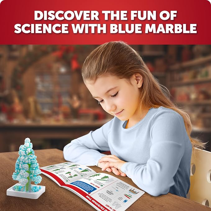 Blue Marble Santa's Christmas Science Workshop Kit for Kids Ages 8+ | 5 Holiday Science Experiments, 20 Bonus Activities, Christmas STEM Learning, Hands-On Projects, Stocking Stuffers