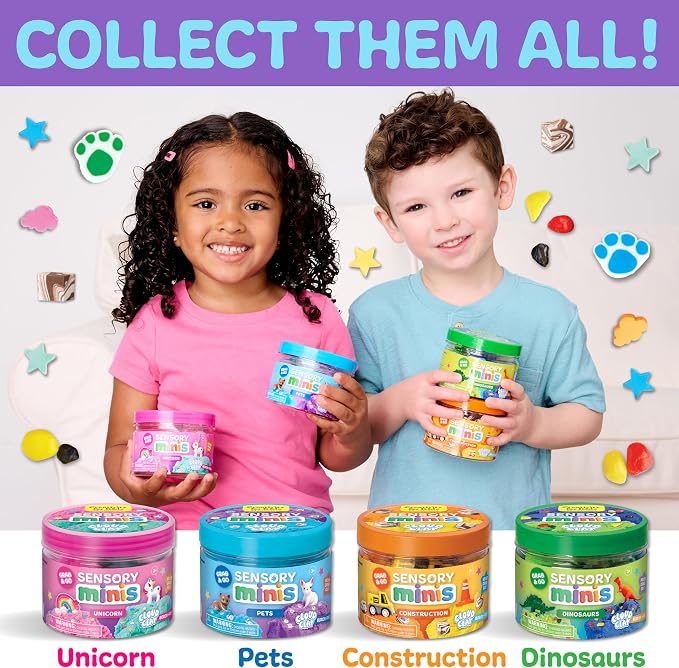 Creativity for Kids Sensory Minis Pets Kit | Cloud Clay Sensory Toy for Kids | Mess-Free, Screen Free Summer Supplies | Travel Activity for Kids (Ages 3+)