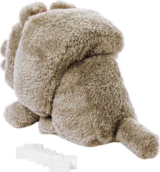 Mattel Minecraft Dennis the Wolf Plush Toy with Sound and Feeding Action | Food Mode, Stuffed Animal, Inspired by A Minecraft Movie (Amazon Exclusive)